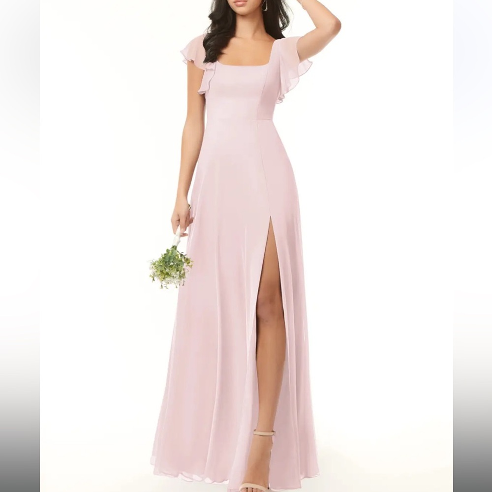 Azazie Bondi Dress Blushing Pink